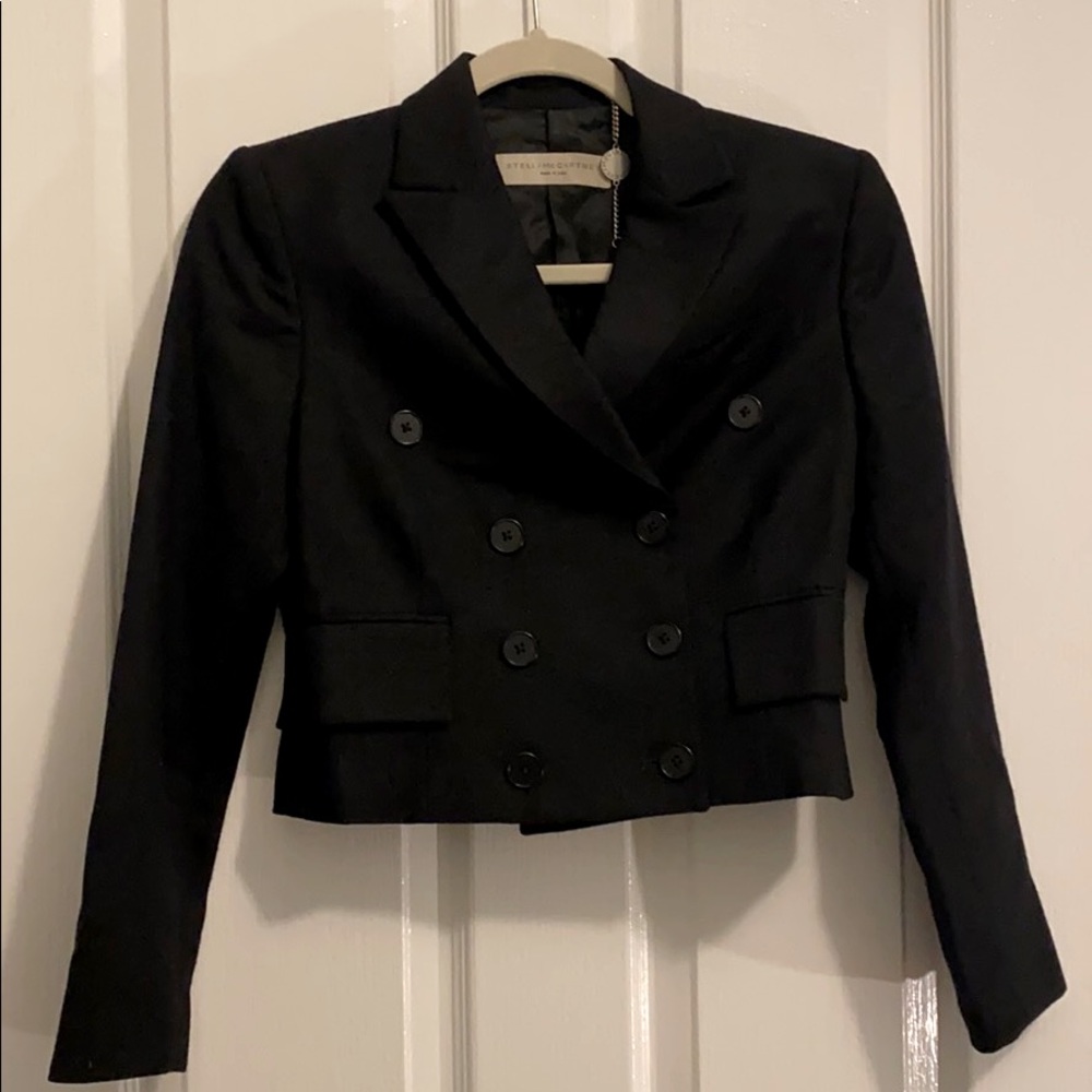 Stella McCartney Wool Utility Black Blazer